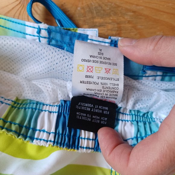 NEW! Ripzone Youth Swim Trunks Yellow/Blue ( 3419) - Picture 6 of 9